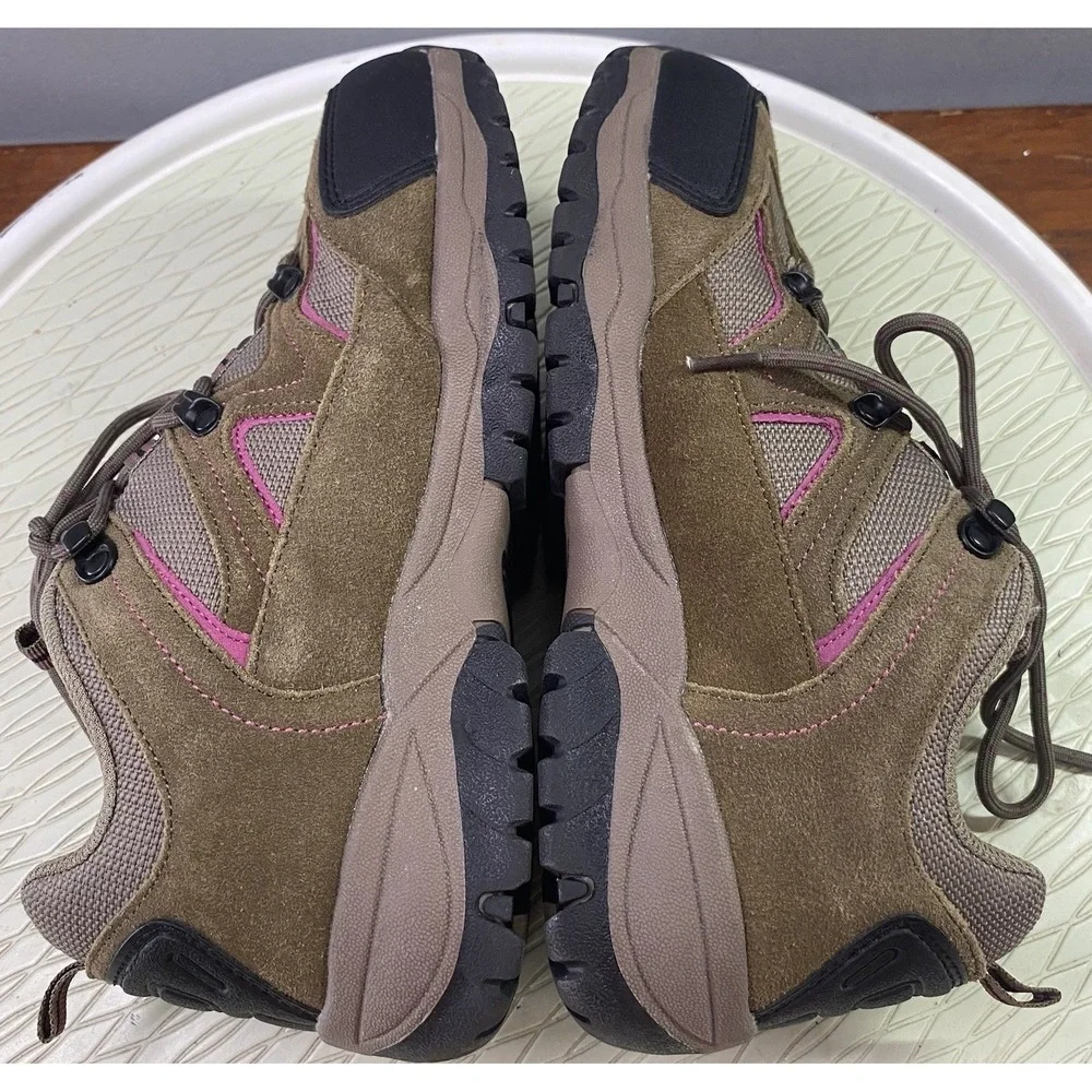 Northside Women Suede Snohomish Waterproof Hiking Boot Brown&Purple Shoe 9.5 EUC